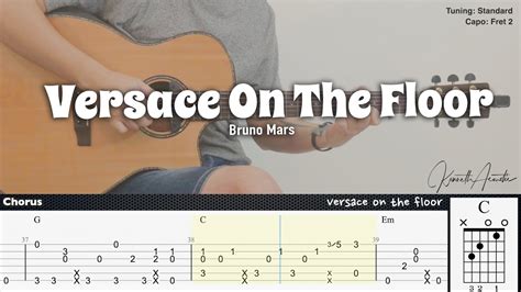 bruno mars versace chords|versace guitar chords.